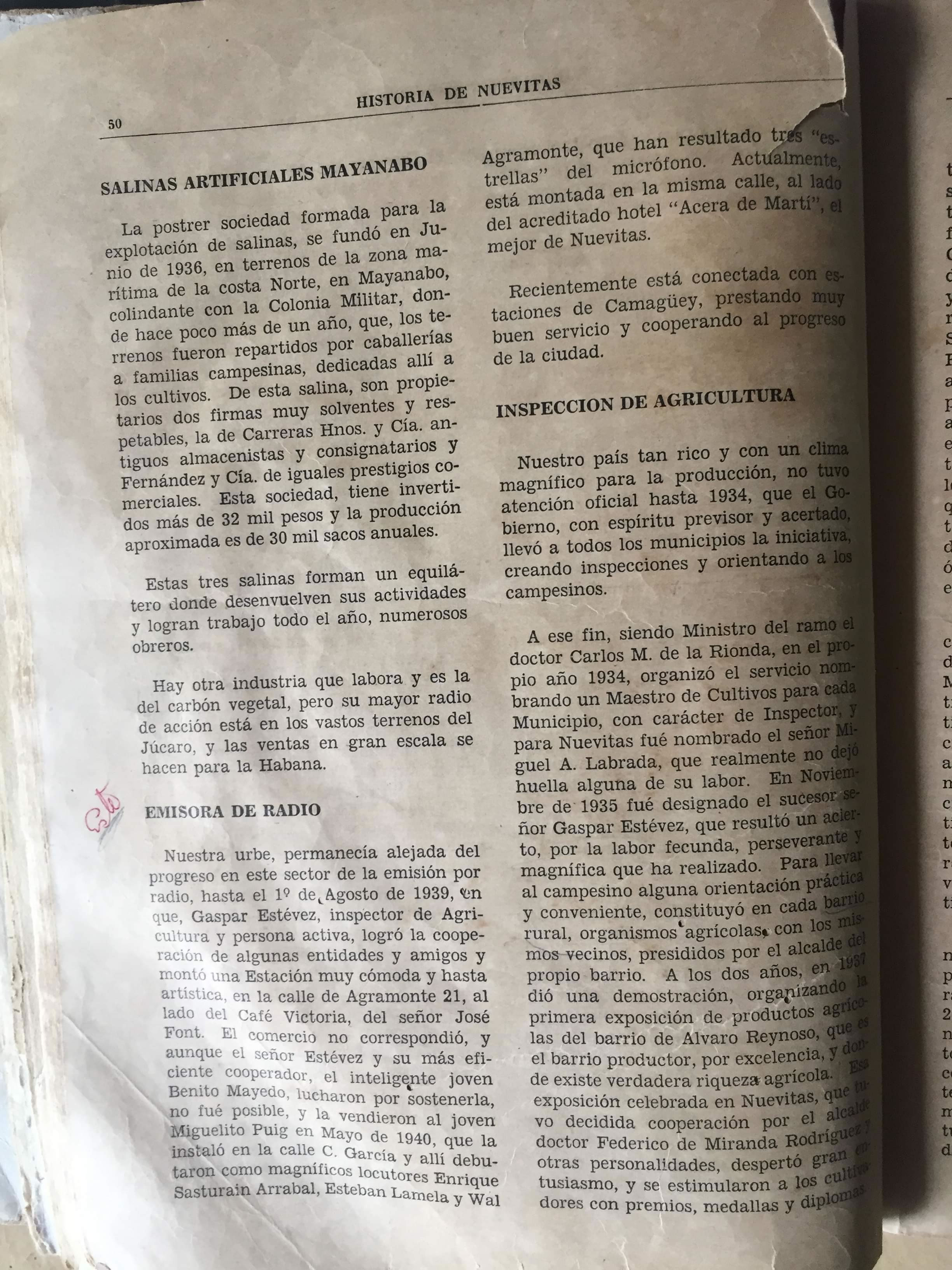 2.	Libro de Guillermo Arrebola deja constancia de la fundación de Radio Nuevitas 