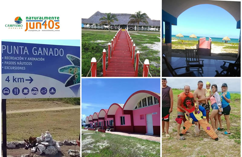 Campismo popular Punta de Ganado, ubicado en el balneario Santa Lucía de Nuevitas, Camagüey.