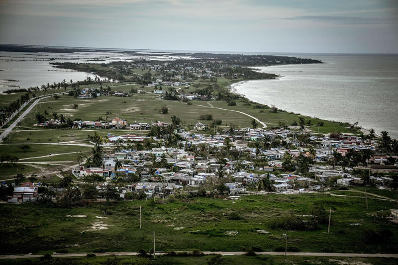Foto aérea del polo turístico Santa Lucía, en el municipio de Nuevitas, Camagüey.