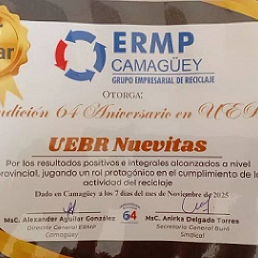Alcanza Materia Primas de Nuevitas primer lugar en emulación provincial de Camagüey