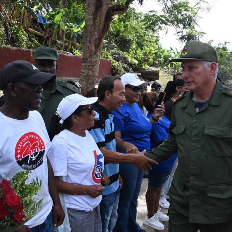 Evalúa Díaz-Canel impacto de huracán Melissa en municipio cubano
