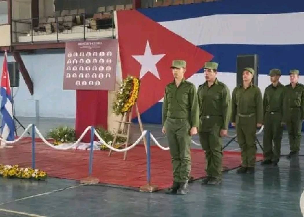 Rinden homenaje en Nuevitas a combatientes cubanos caídos en Venezuela