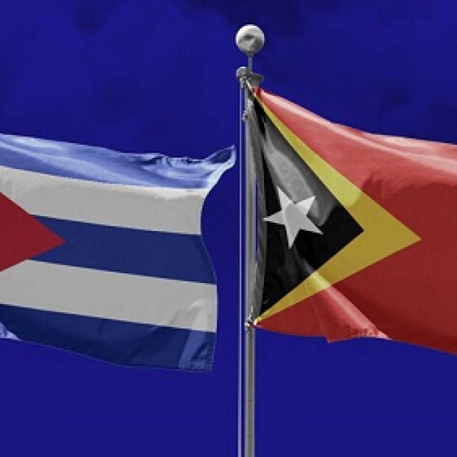Paramédicos de Timor Leste donan insumos a Cuba