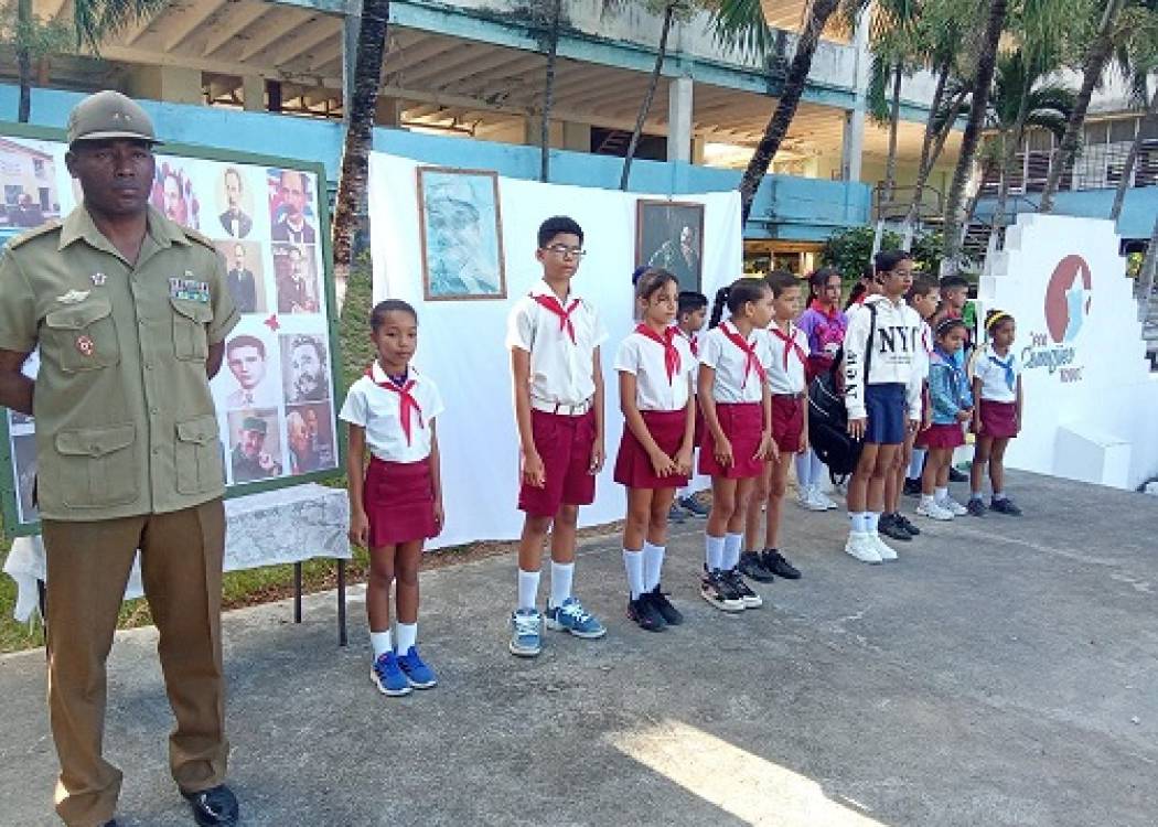 Reflejan estudiantes de Nuevitas vinculación con la historia y la Patria