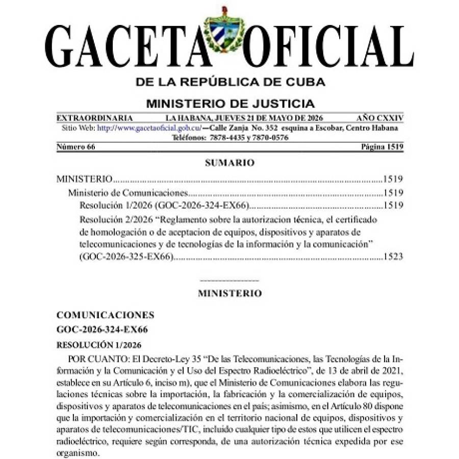 Actualizan marco regulatorio para importación y uso de equipos TIC