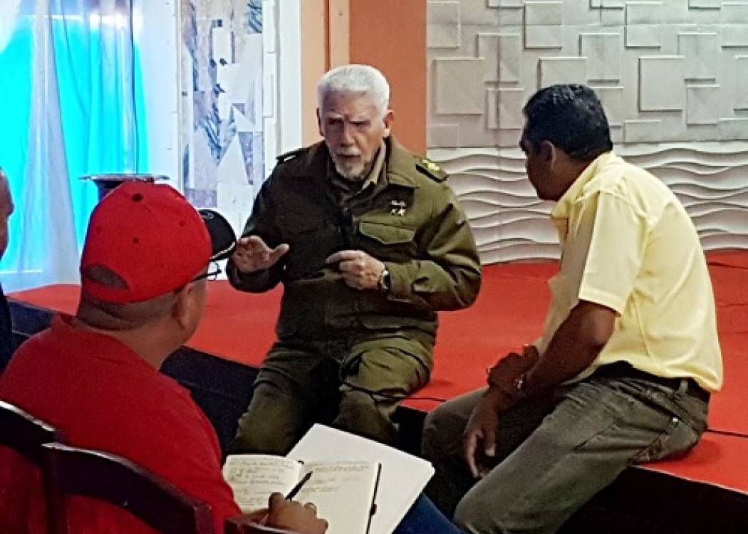 Ramiro Valdés Menéndez deja su impronta en Nuevitas (+ Audio)