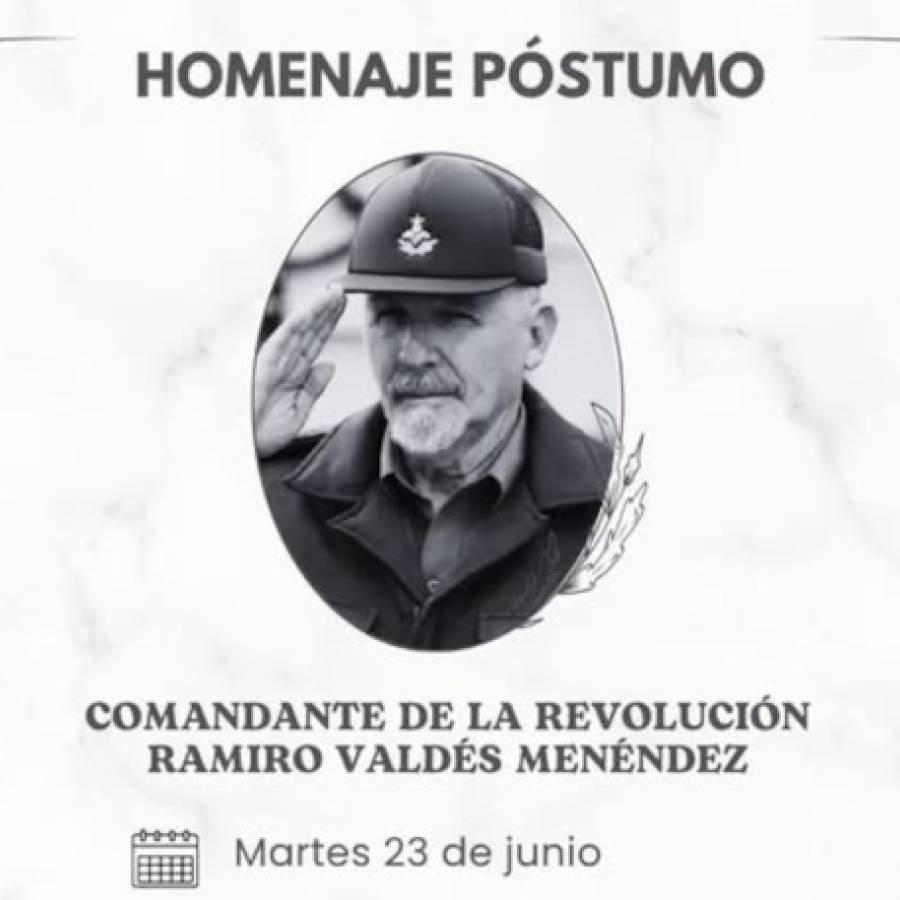 Tributo este martes al Comandante de la Revolución Ramiro Valdés