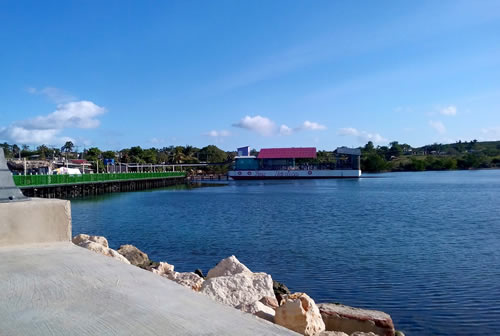 Complejo recreativo Malecón- Patana en Nuevitas; una obra lograda aquí con el dinero aportado por el 1 por ciento de la contribución territorial  y de los proyectos de iniciativa para el desarrollo local.